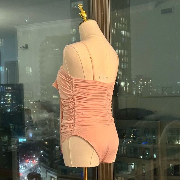 🆕 ZIMMERMANN 🧿 NWT August Drape Bow 1PC Bathing Suit - Dusty Pink Sz 1 US 4/6 - Picture 5 of 16